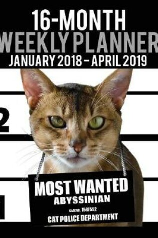 Cover of 2018-2019 Weekly Planner - Most Wanted Abyssinian