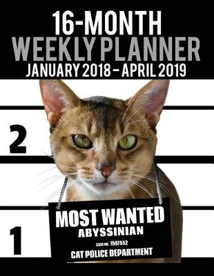 Cover of 2018-2019 Weekly Planner - Most Wanted Abyssinian