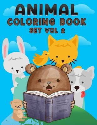 Book cover for Animal Coloring Book Set Vol 2