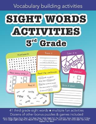Book cover for Sight Words Third Grade vocabulary building activities