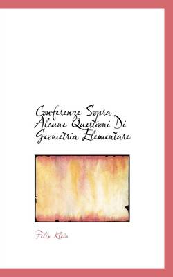 Book cover for Conferenze Sopra Alcune Questioni Di Geometria Elementare