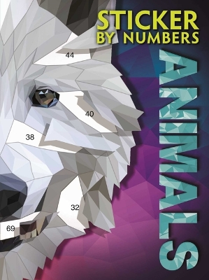 Book cover for Sticker by Numbers - Animals