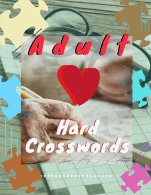 Book cover for Adult Hard Crosswords