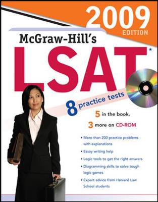 Book cover for McGraw-Hill''s LSAT with CD-ROM, 2009 Edition