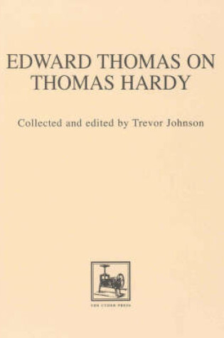 Cover of Edward Thomas on Thomas Hardy