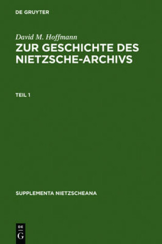 Cover of Zur Geschichte Des Nietzsche-Archivs