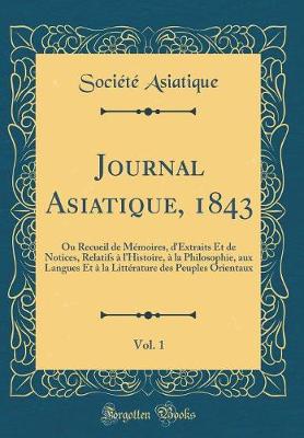 Book cover for Journal Asiatique, 1843, Vol. 1