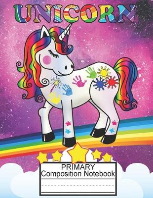 Book cover for Primary Composition Notebook Unicorn