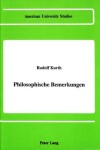 Book cover for Philosophische Bemerkungen