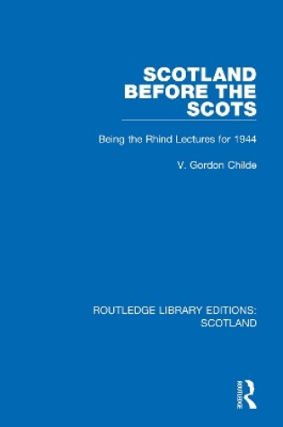 Cover of Scotland Before the Scots