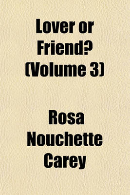 Book cover for Lover or Friend? (Volume 3)