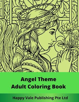 Book cover for Angel Theme Adult Coloring Book