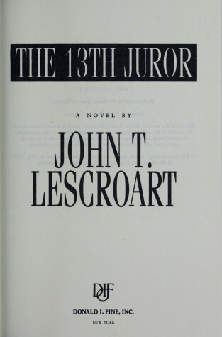 Cover of The 13th Juror