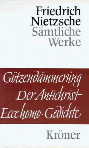 Book cover for Gotzendammerung Der Antichrist Ecce Homo Gedichte