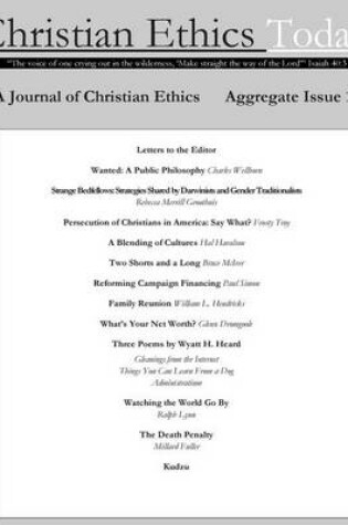 Cover of Christian Ethics Today, Issue 15