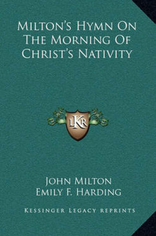 Cover of Milton's Hymn on the Morning of Christ's Nativity