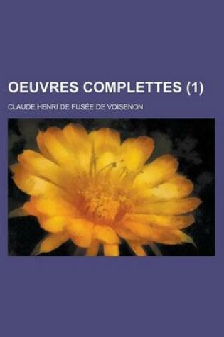 Cover of Oeuvres Complettes (1)