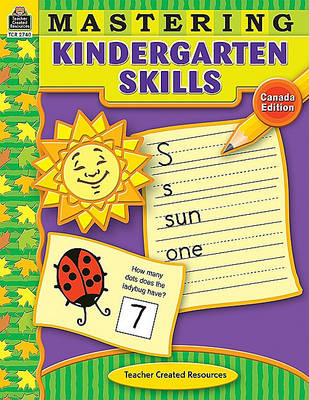 Book cover for Mastering Kindergarten Skills-Canadian