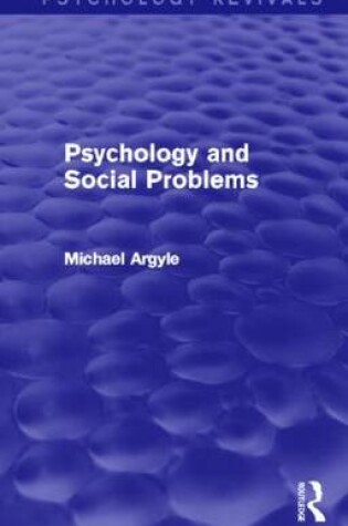 Cover of Psychology and Social Problems (Psychology Revivals)