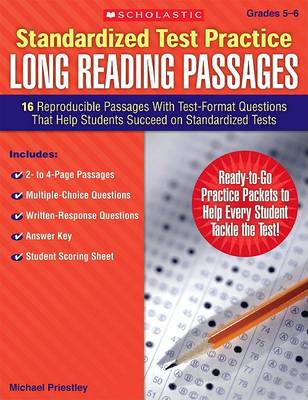 Book cover for Standardized Test Practice: Long Reading Passages: Grades 5-6