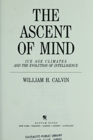 Cover of The Ascent of the Mind