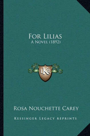 Cover of For Lilias for Lilias