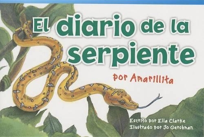 Book cover for El diario de la serpiente por Amarillita (The Snake's Diary by Little Yellow)