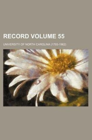 Cover of Record Volume 55