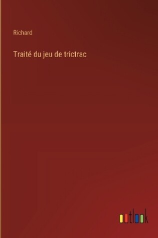 Cover of Traité du jeu de trictrac