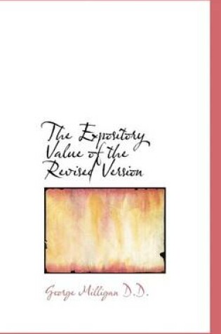 Cover of The Expository Value of the Revised Version