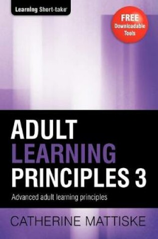 Cover of Adult Learning Principles 3