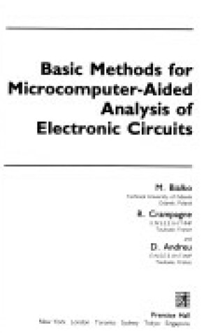 Cover of Basic Methods for Microcomputer Aided Analysis of Electronic Circuits