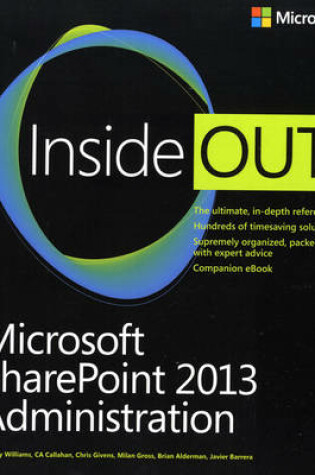 Cover of Microsoft SharePoint 2013 Administration Inside Out