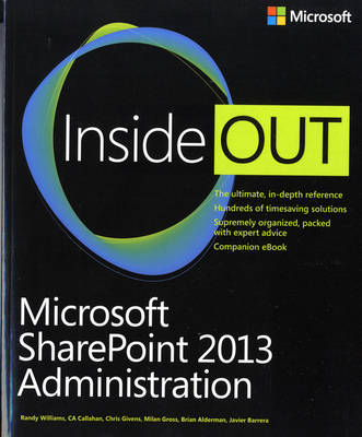 Book cover for Microsoft SharePoint 2013 Administration Inside Out