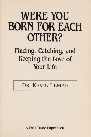 Cover of Were You Born for Each Other?