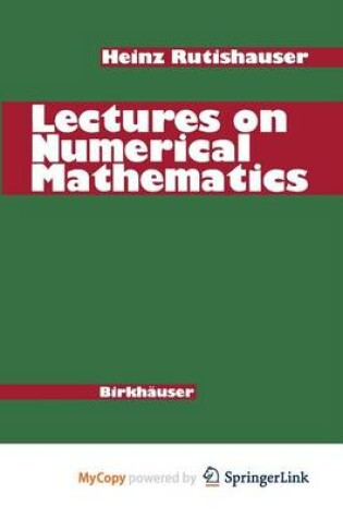 Cover of Lectures on Numerical Mathematics