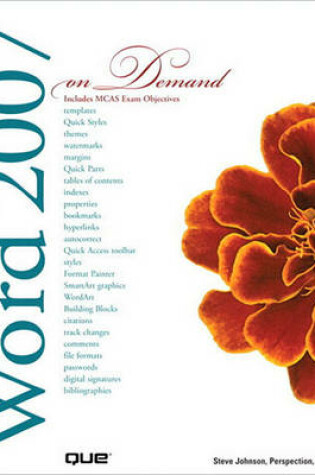 Cover of Microsoft Office Word 2007 on Demand