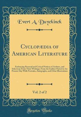 Book cover for Cyclopædia of American Literature, Vol. 2 of 2