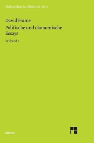 Cover of Politische und oekonomische Essays / Politische und oekonomische Essays