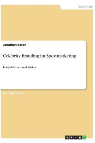 Cover of Celebrity Branding im Sportmarketing