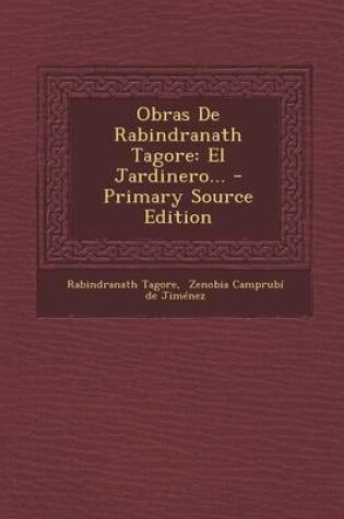 Cover of Obras De Rabindranath Tagore