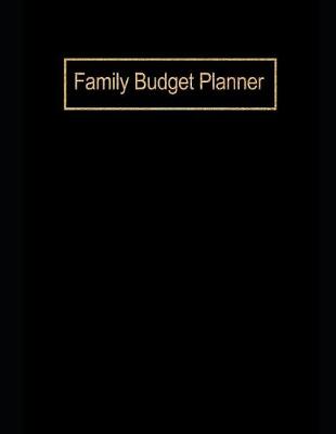 Book cover for Family Budget Planner