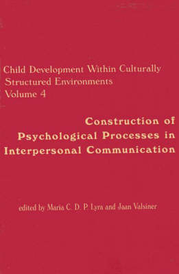 Book cover for Child Development Within Culturally Structured Environments, Volume 4