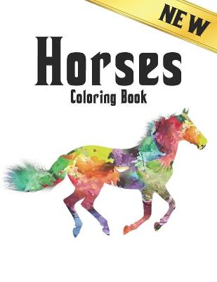 Book cover for New Horses Coloring Book