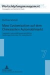 Book cover for Mass Customization Auf Dem Chinesischen Automobilmarkt