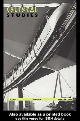 Cover of Cultural Studies V2 Issue 1