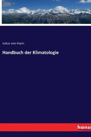 Cover of Handbuch der Klimatologie