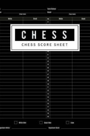 Cover of Chess Score Sheet
