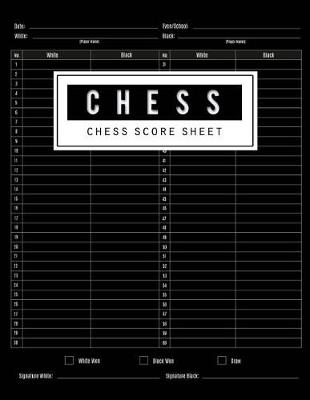 Book cover for Chess Score Sheet