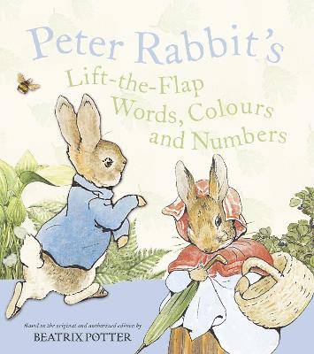 Book cover for Peter Rabbit Lift the Flap - Words, Colours and Numbers